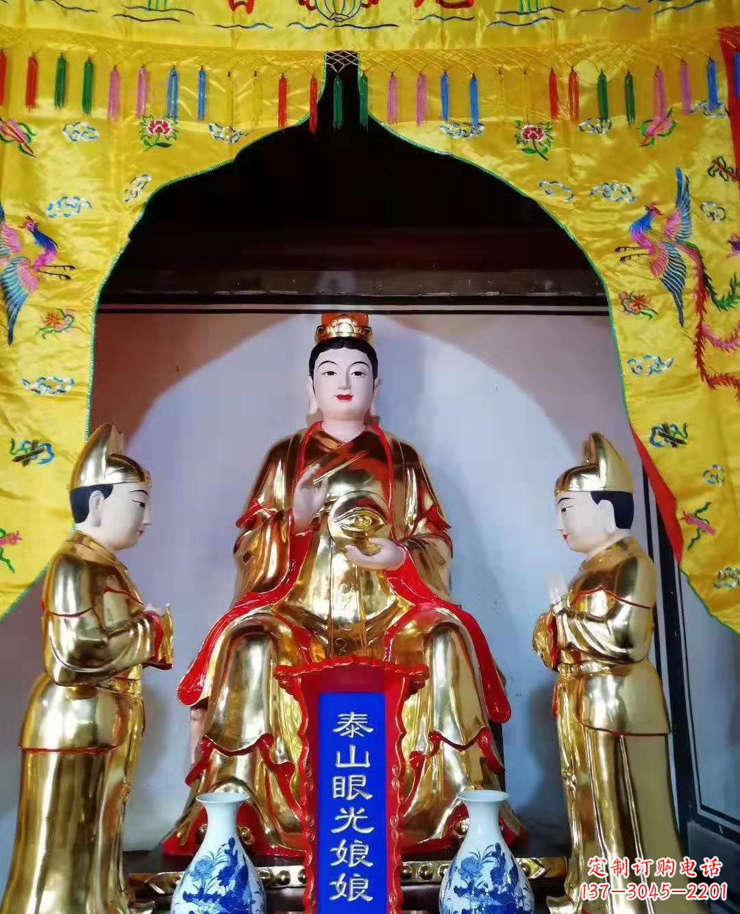 黄冈玻璃钢彩绘佛像雕塑寺庙景观雕塑 