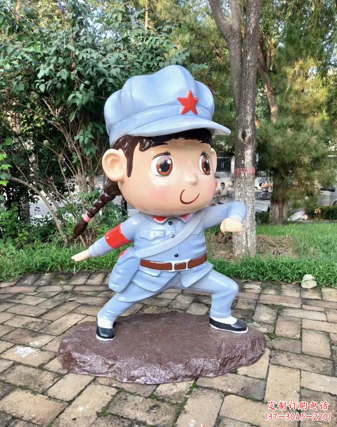 黄冈红军雕塑永记革命英雄