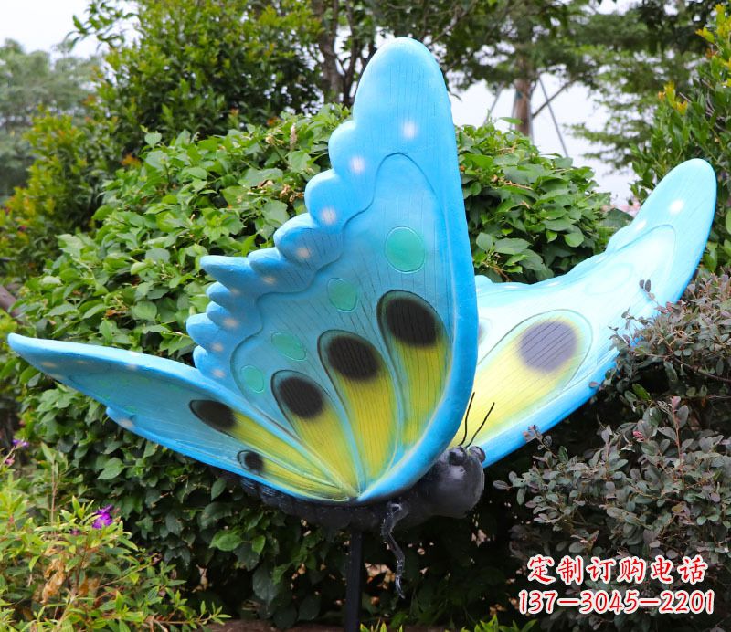黄冈玻璃钢树脂仿真蝴蝶雕塑