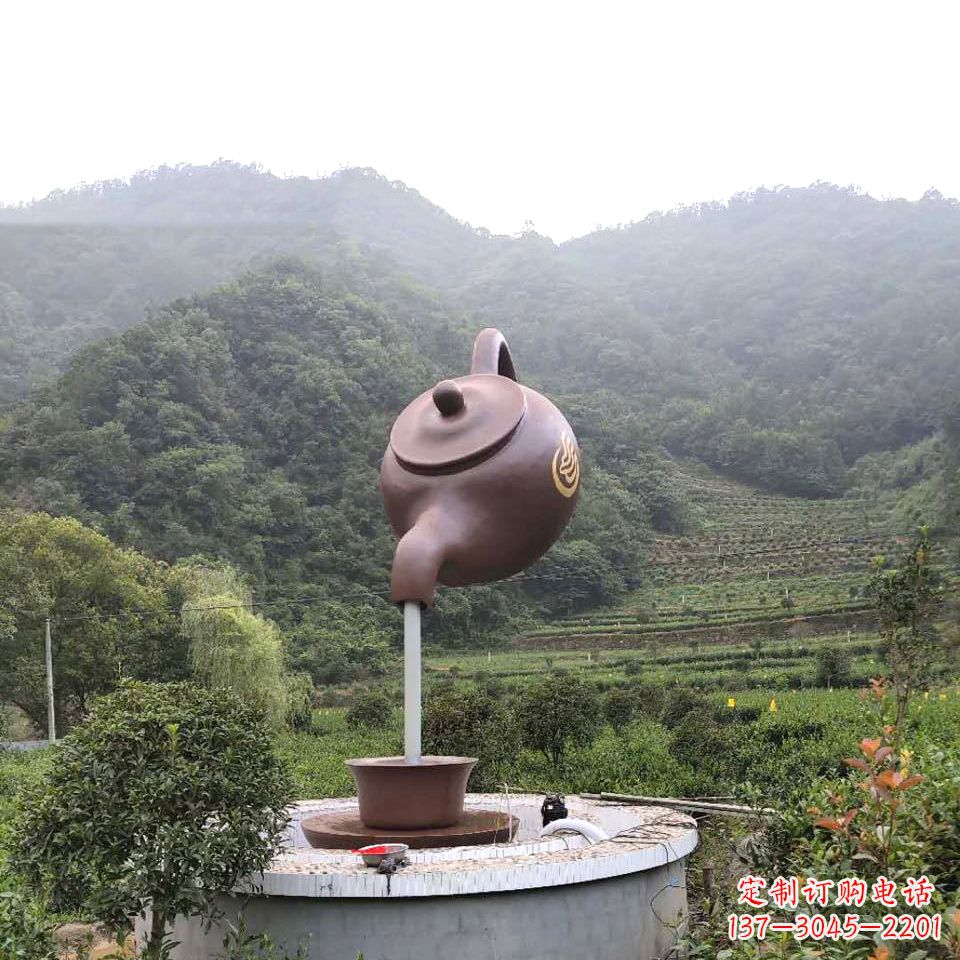 黄冈玻璃钢天壶喷泉精致而神奇的雕塑