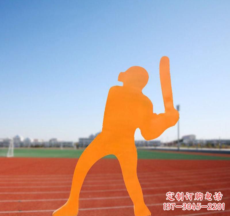 黄冈棒球运动人物雕塑传承棒球精神