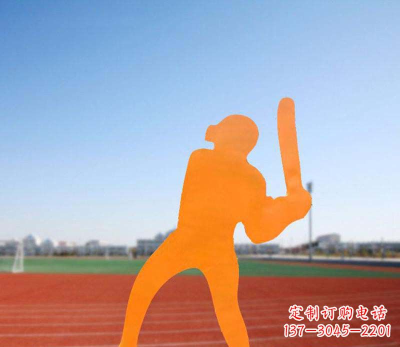 黄冈不锈钢棒球雕塑精美的艺术品