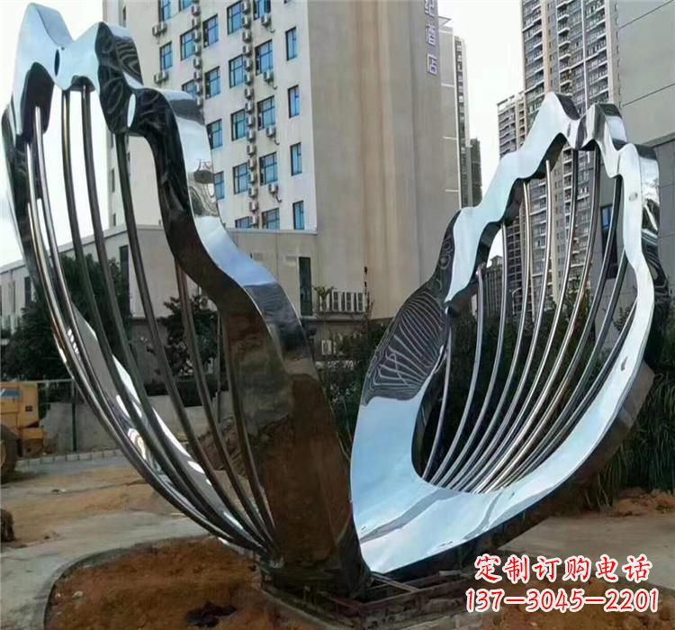 黄冈不锈钢贝壳雕塑艺术与自然的完美结合