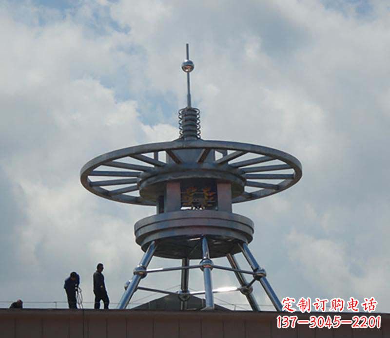 黄冈不锈钢避雷针景观雕塑——安全防护与美丽结合