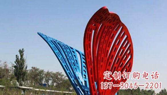 黄冈不锈钢蝴蝶雕塑美丽的实物表达
