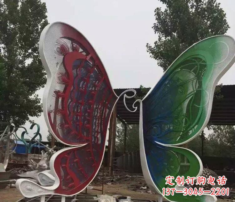 黄冈不锈钢蝴蝶公园动物雕塑