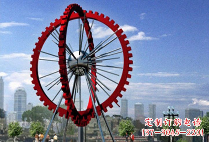 黄冈不锈钢摩天轮雕塑美丽的景观