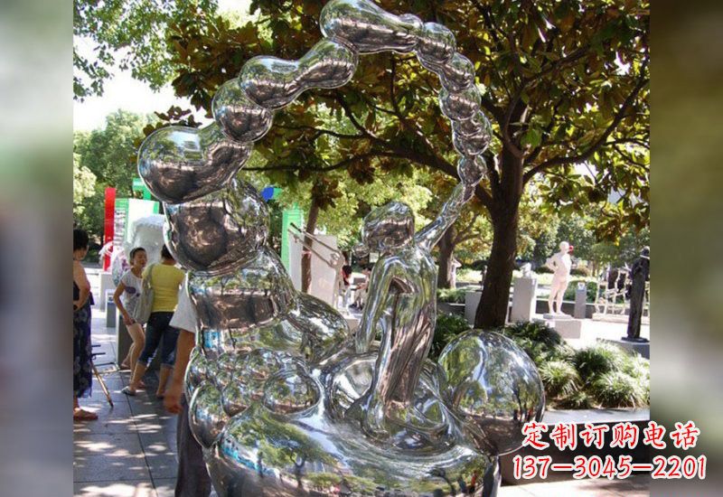 黄冈精美不锈钢儿童雕塑