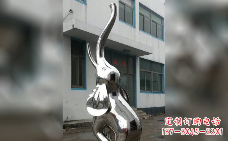 黄冈精致的不锈钢大象雕塑