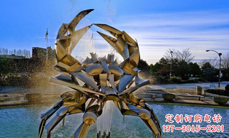 黄冈精美不锈钢螃蟹雕塑