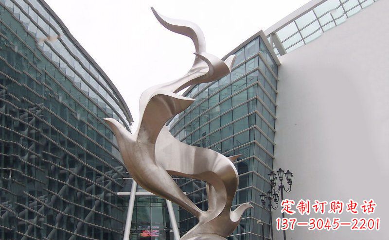 黄冈不锈钢大雁雕塑