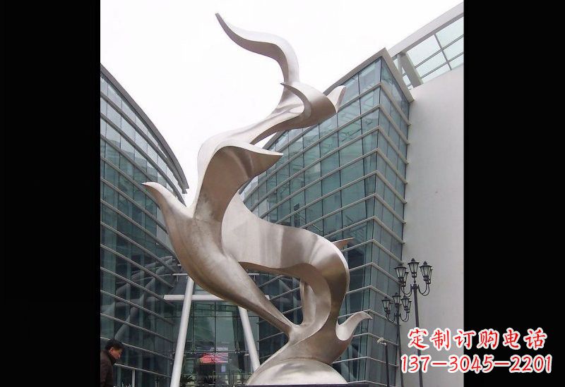黄冈精美的不锈钢大雁雕塑