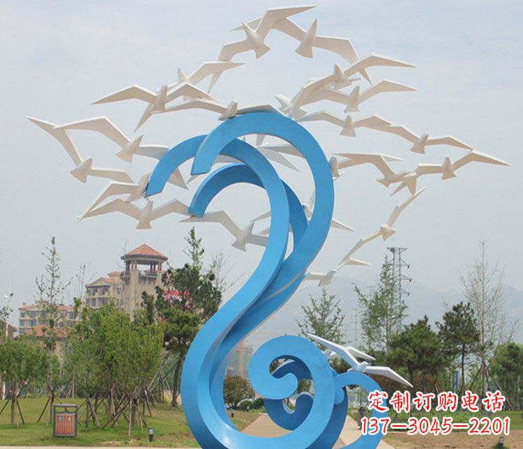 黄冈不锈钢大雁雕塑传承传统文化的象征