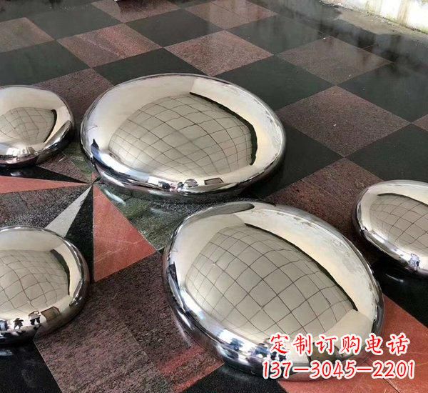 黄冈精致的不锈钢鹅卵石雕塑