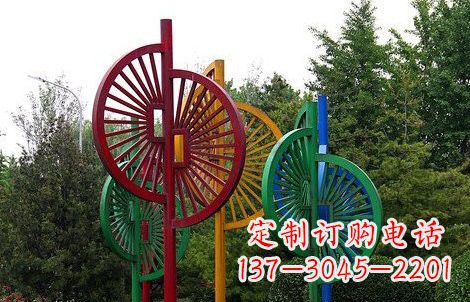 黄冈不锈钢风车雕塑——动态美的艺术结晶