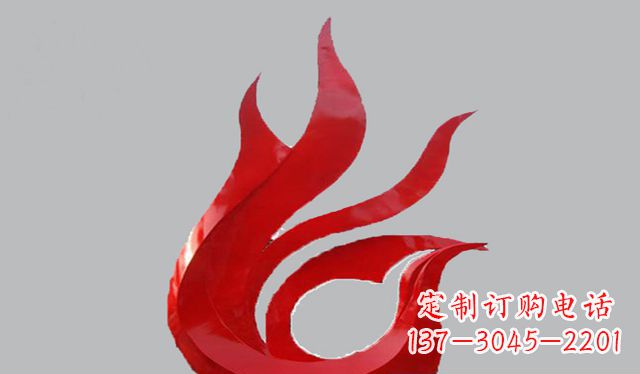 黄冈不锈钢凤凰雕塑——传承古代文化之美