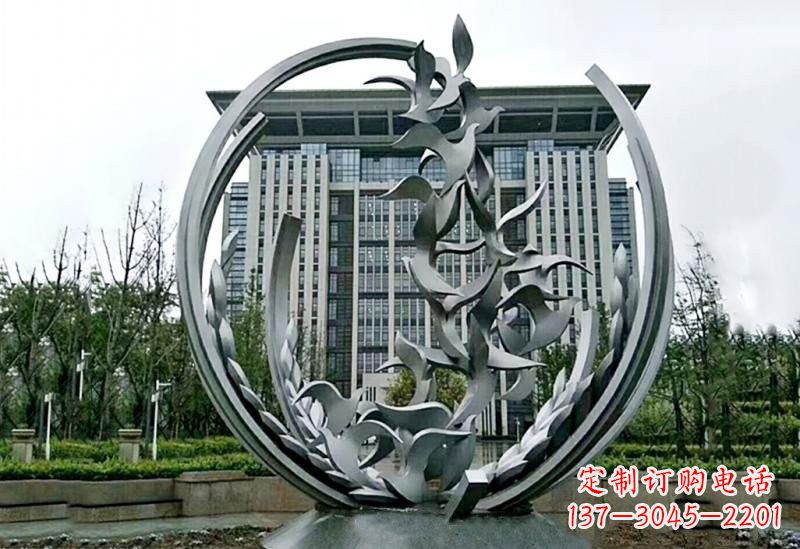 黄冈不锈钢和平鸽雕塑
