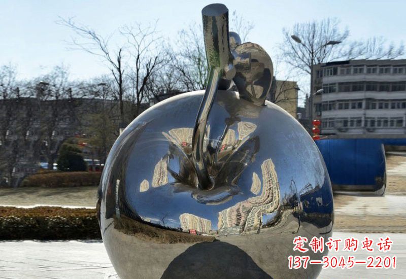 黄冈精致的不锈钢苹果雕塑
