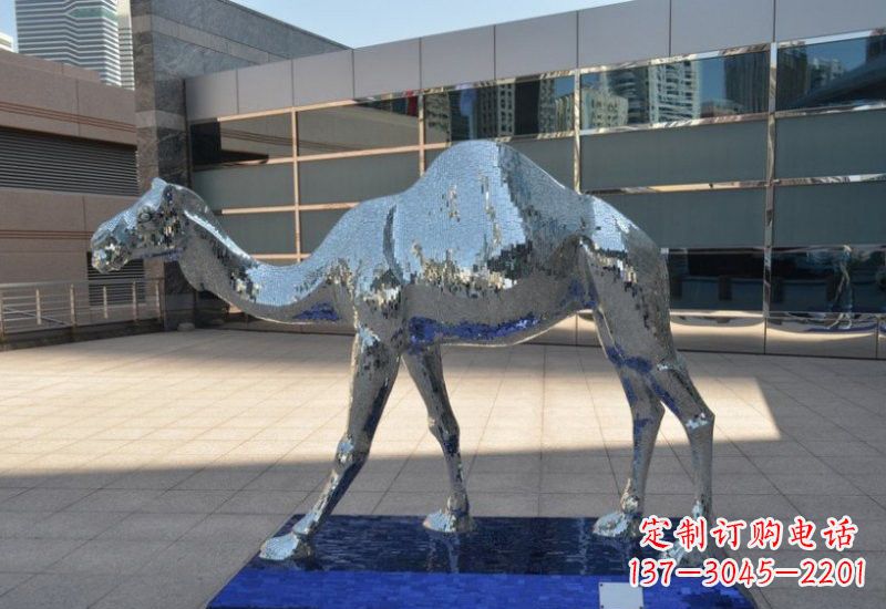 黄冈不锈钢骆驼雕塑