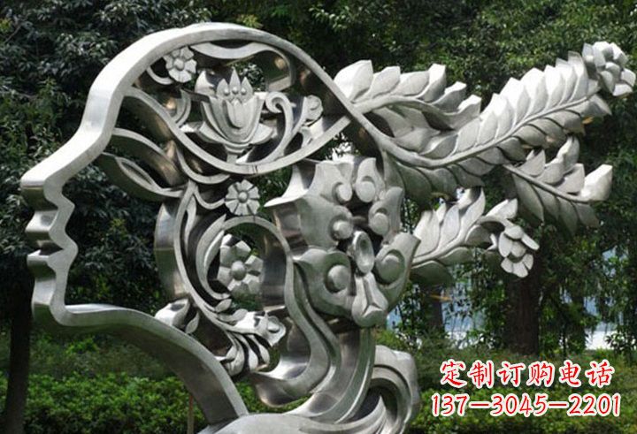 黄冈不锈钢美女雕塑一种流行的艺术形式