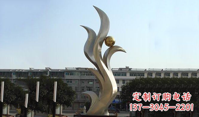 黄冈精美不锈钢凤凰雕塑