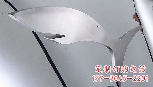 黄冈不锈钢鲨鱼雕塑艺术精品
