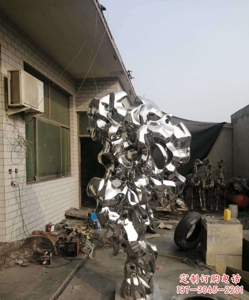 黄冈太湖石雕塑不锈钢的艺术精品