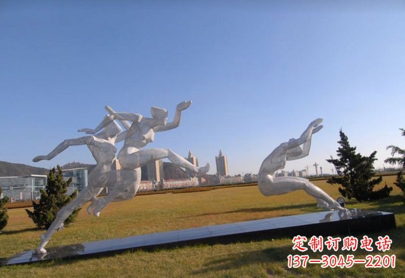 黄冈不锈钢运动员雕塑