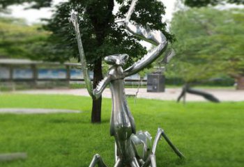 黄冈不锈钢草坪螳螂雕塑
