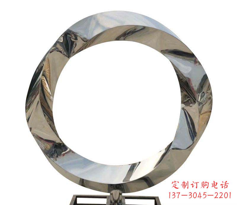 黄冈不锈钢圆环雕塑——精美而优雅