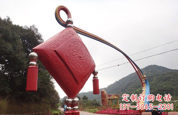 黄冈精美不锈钢拱门雕塑