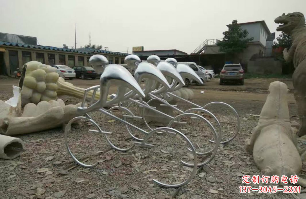 黄冈不锈钢自行车雕塑