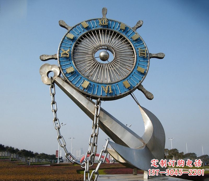 黄冈不锈钢船舵雕塑展现精湛工艺