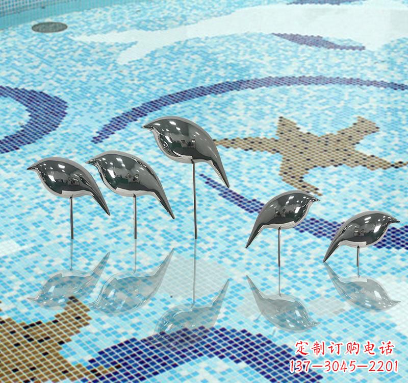 黄冈不锈钢创意鸽子雕塑展现精致美感