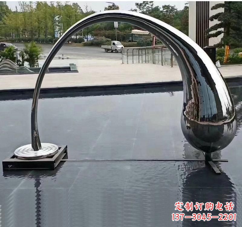 黄冈不锈钢大型水滴雕塑让艺术融入生活