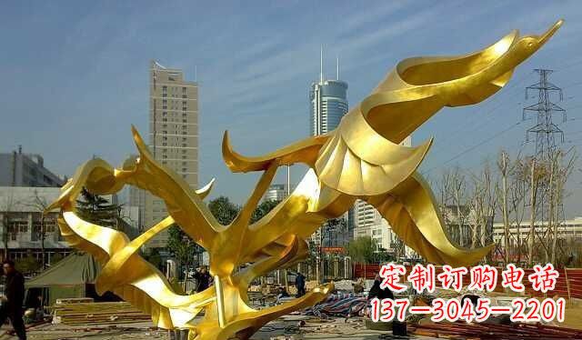 黄冈不锈钢大雁雕塑——一件传承中华文化的艺术杰作