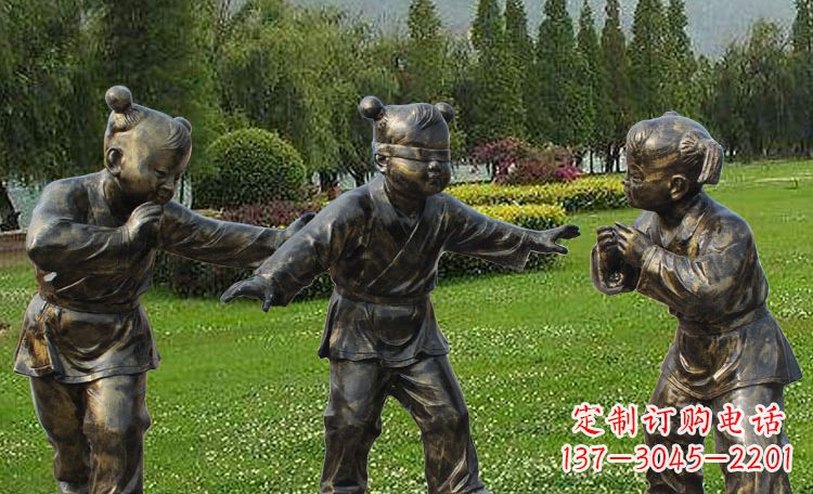 黄冈儿童的心灵世界——不锈钢儿童雕塑
