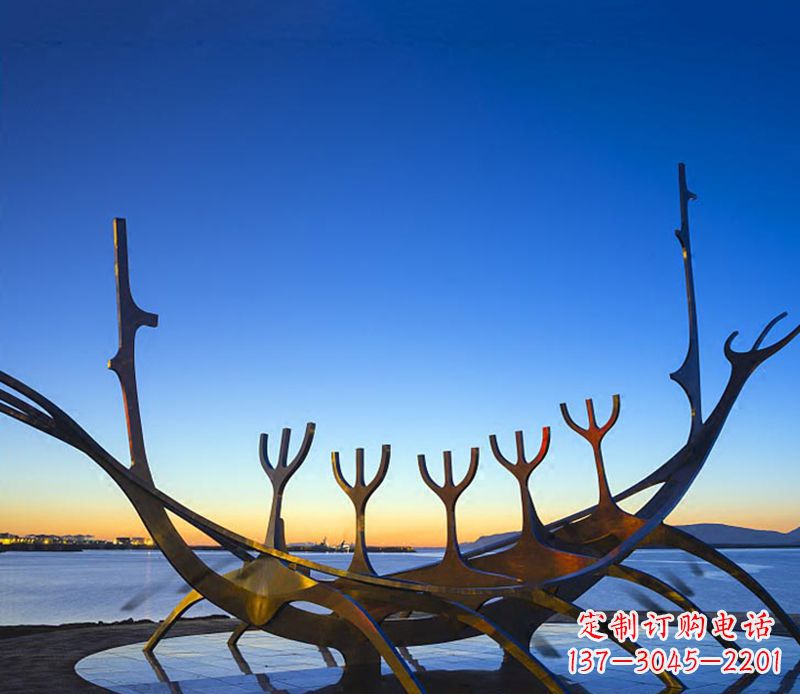 黄冈帆船雕塑精致的海洋艺术品