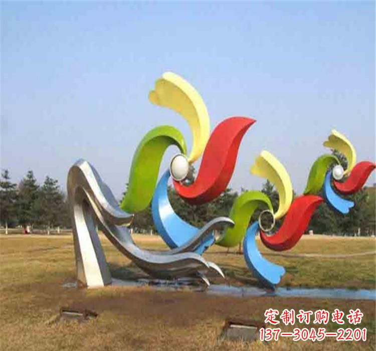 黄冈不锈钢风车雕塑绚丽多彩的艺术精品