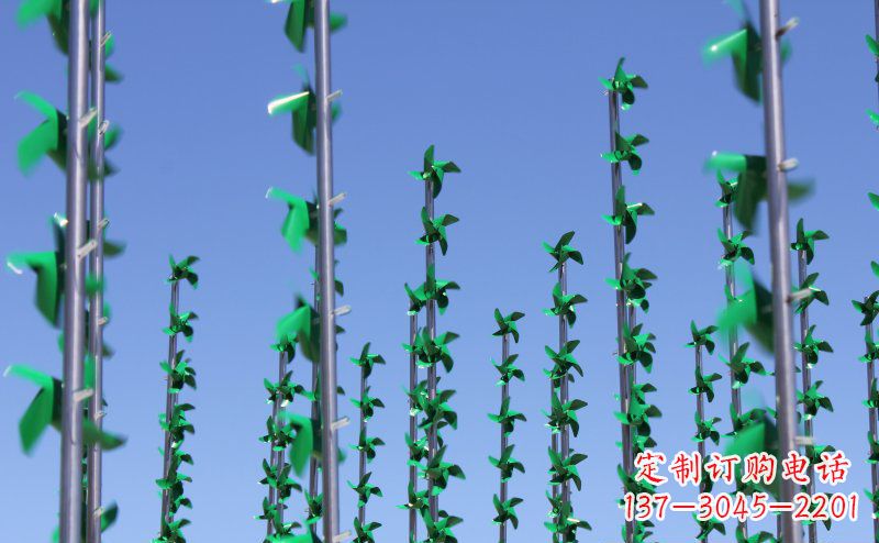 黄冈不锈钢风车雕塑灵动而又精致