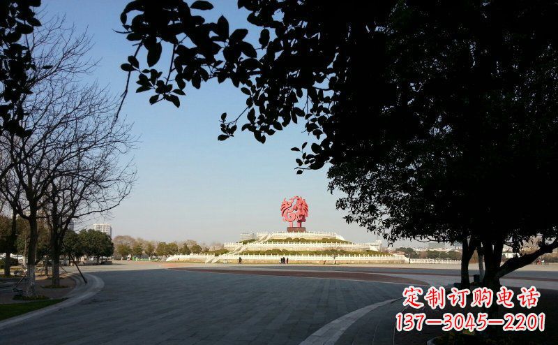 黄冈不锈钢凤凰雕塑——展现传统文化之美