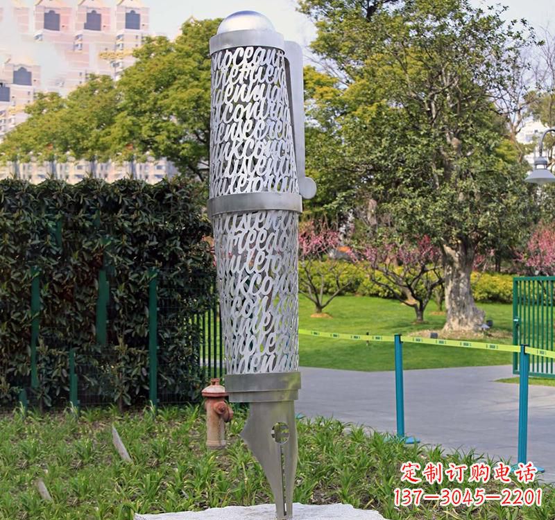 黄冈精致不锈钢钢笔雕塑