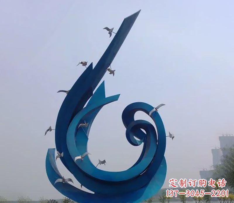 黄冈不锈钢鸽子雕塑雕刻着永恒与美丽