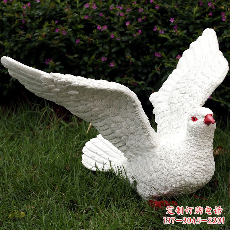 黄冈不锈钢鸽子雕塑象征和平与美好