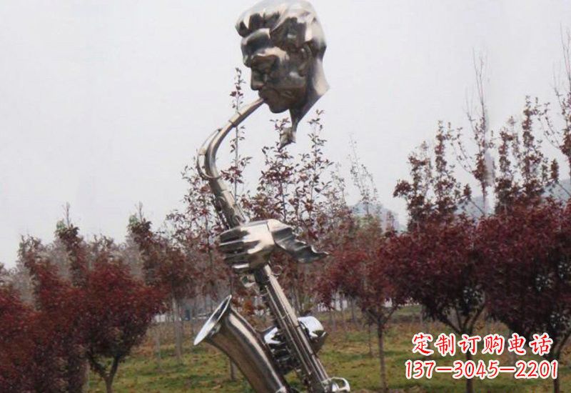 黄冈不锈钢萨克斯雕塑艺术与音乐的结合