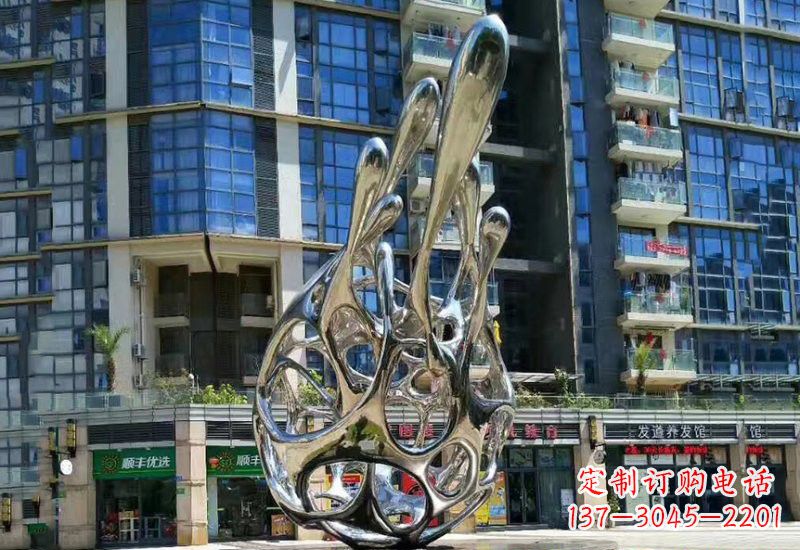 黄冈不锈钢龙雕塑——象征着力量与灵气