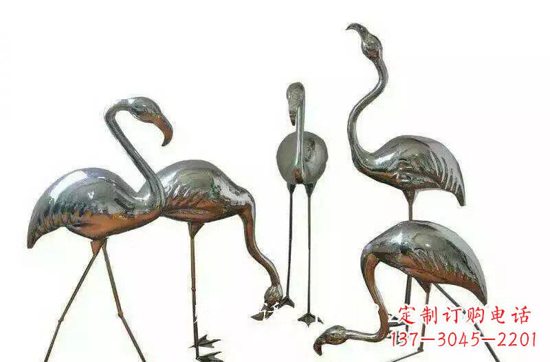 黄冈不锈钢火烈鸟雕塑——美丽的自然之美