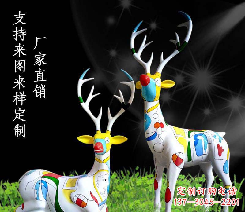 黄冈不锈钢动物雕塑——小鹿