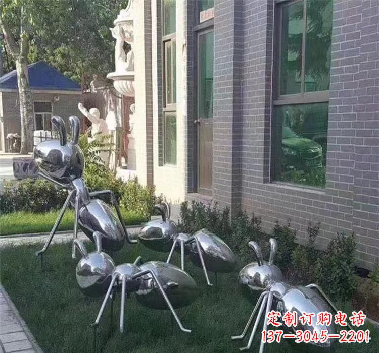 黄冈不锈钢蚂蚁雕塑—精致细腻的艺术品