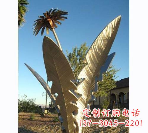 黄冈不锈钢蒲公英雕塑——点缀公园美景